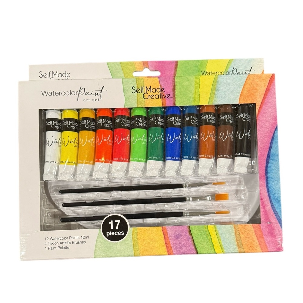 Watercolor Paint Set - 17 Pieces
